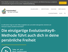 Tablet Screenshot of evolutionkey.ch
